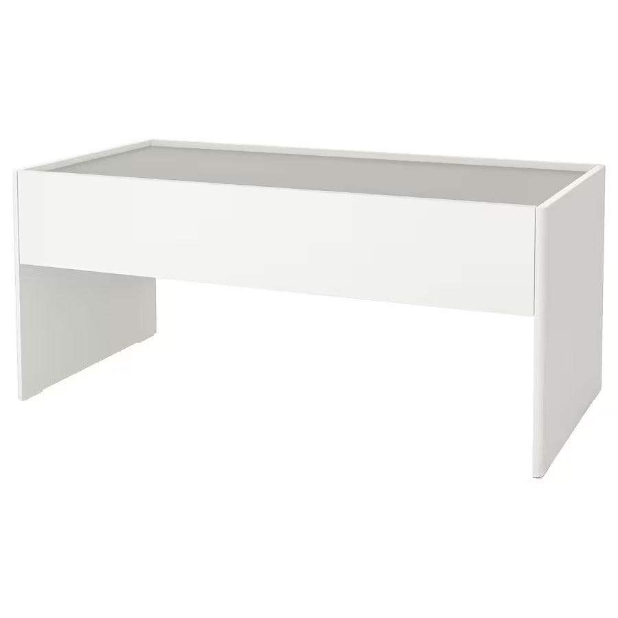 DUNDRA Activity table with storage, white/grey