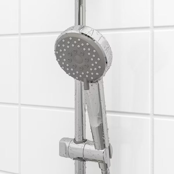 BROGRUND Shower set with thermostatic mixer, chrome-plated