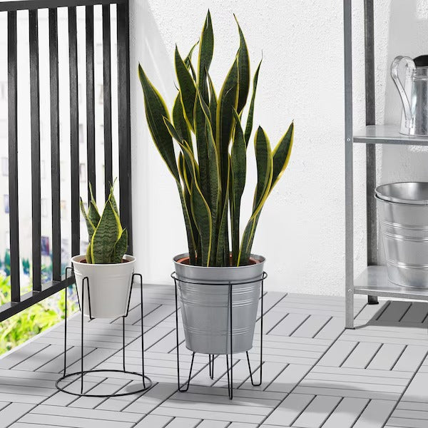 svartpeppar plant pot holder SVARTPEPPAR Plant stand, in/outdoor black, 32 cm – Simple Lifestyle Myanmar