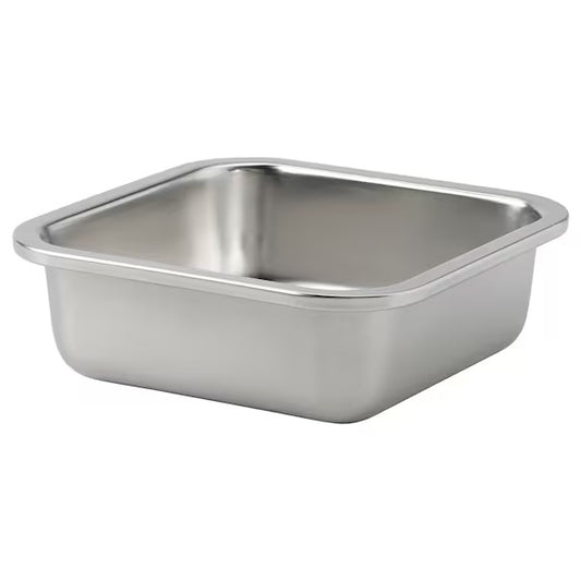 New IKEA 365+ Food container, square/stainless steel, 600 ml