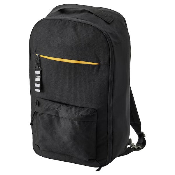 VÄRLDENS Travel back pack, black, 33x17x55 cm/36 l