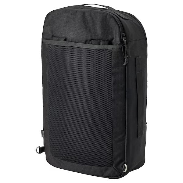 VÄRLDENS Travel back pack, black, 33x17x55 cm/36 l