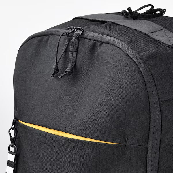 VÄRLDENS Travel back pack, black, 33x17x55 cm/36 l