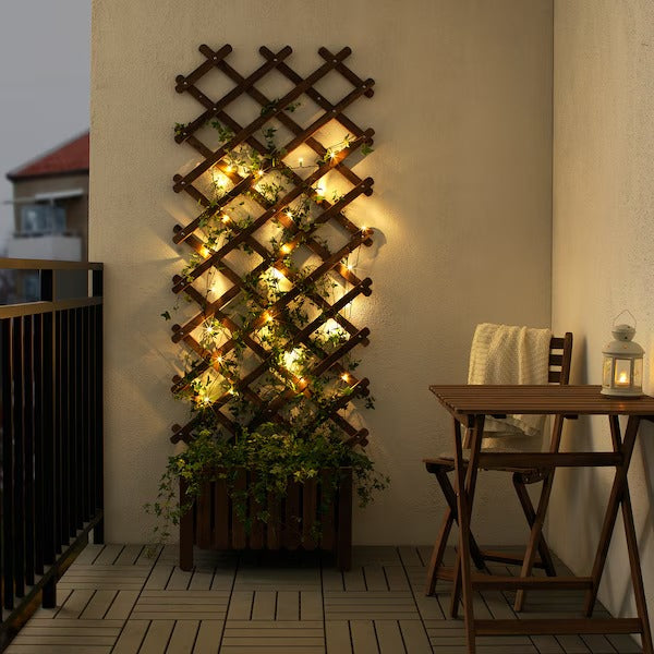 LEDLJUS LED lighting chain with 24 lights, outdoor black