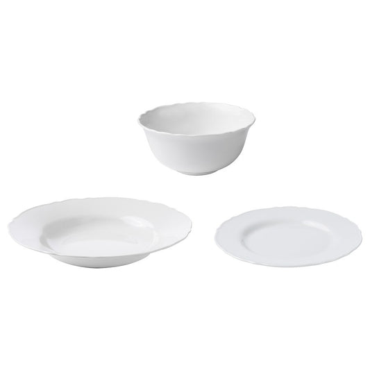 UPPLAGA 18-piece service, white