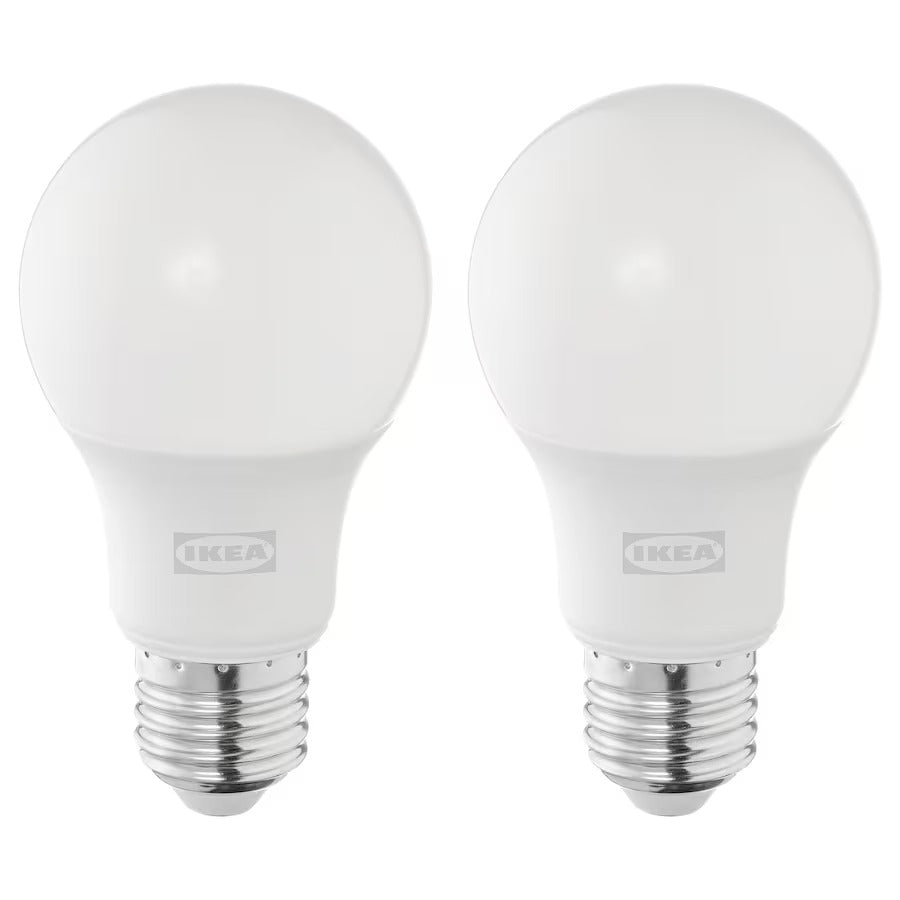 SOLHETTA LED bulb E27 806 lumen, dimmable/globe opal white