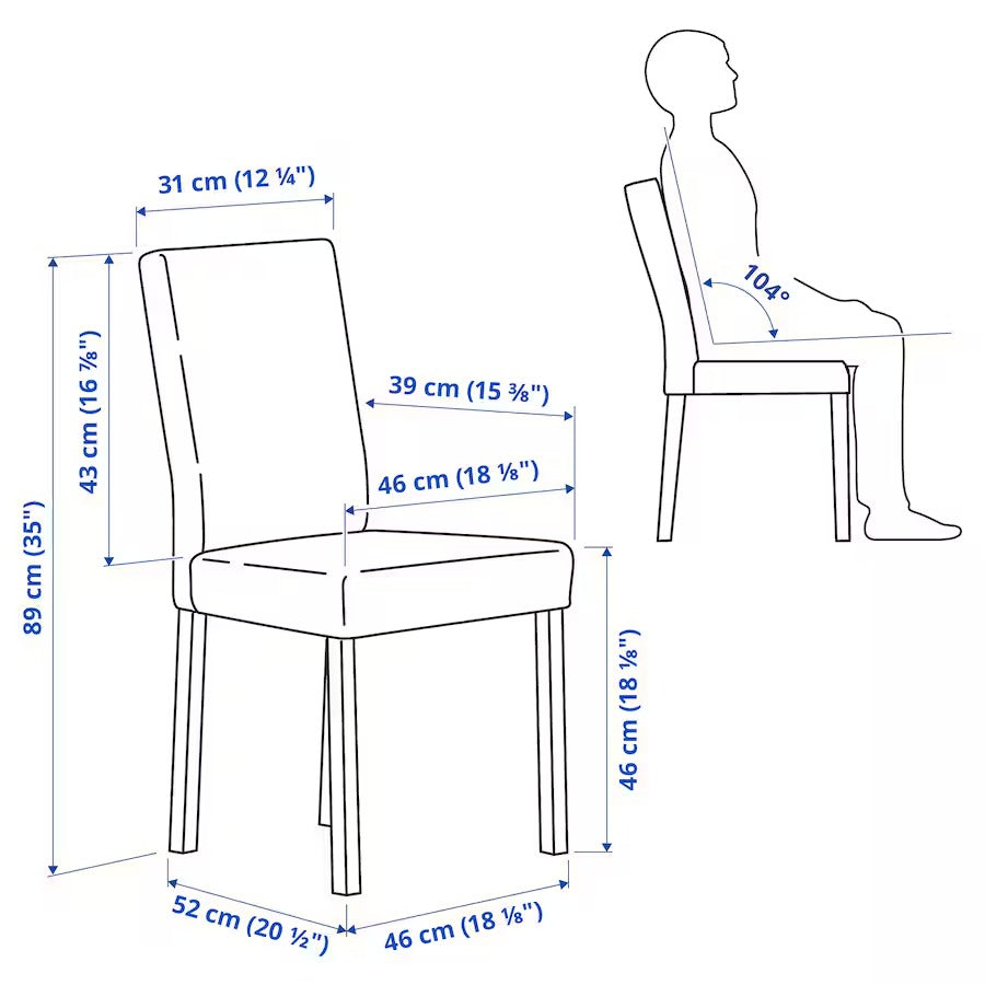 MELLTORP / KÄTTIL Table and 2 chairs, white/Knisa light grey, 75 cm