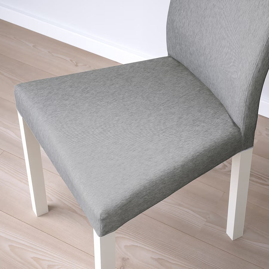 MELLTORP / KÄTTIL Table and 2 chairs, white/Knisa light grey, 75 cm