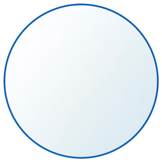 LINDBYN Mirror, blue, 50 cm