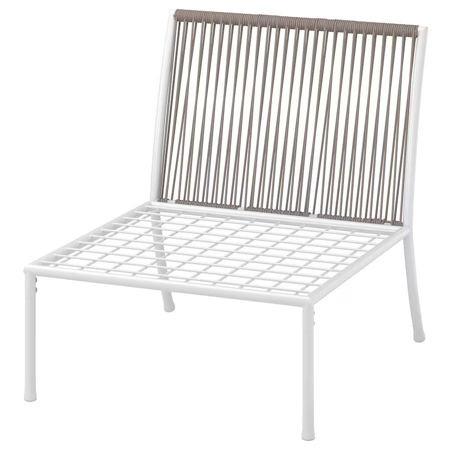 SEGERÖN One-seat section, outdoor, white/beige