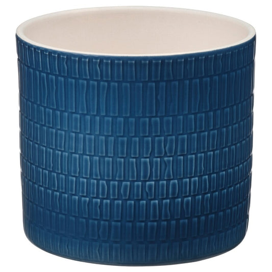 CHIAFRÖN Plant pot, in/outdoor dark blue, 15 cm