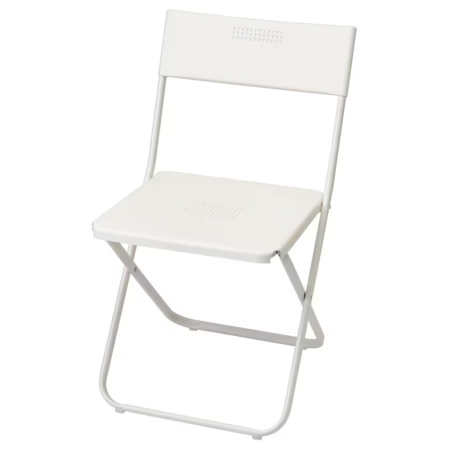 FEJAN Chair, outdoor, foldable white