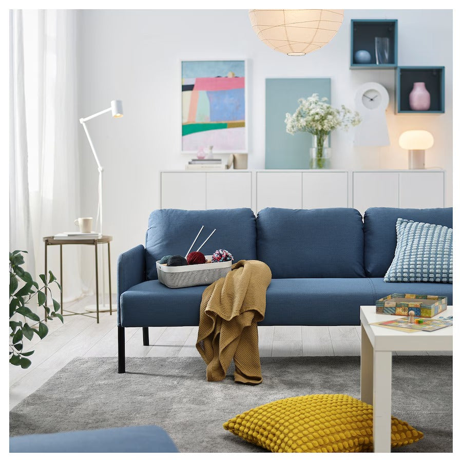 GLOSTAD 3-seat sofa, Knisa medium blue