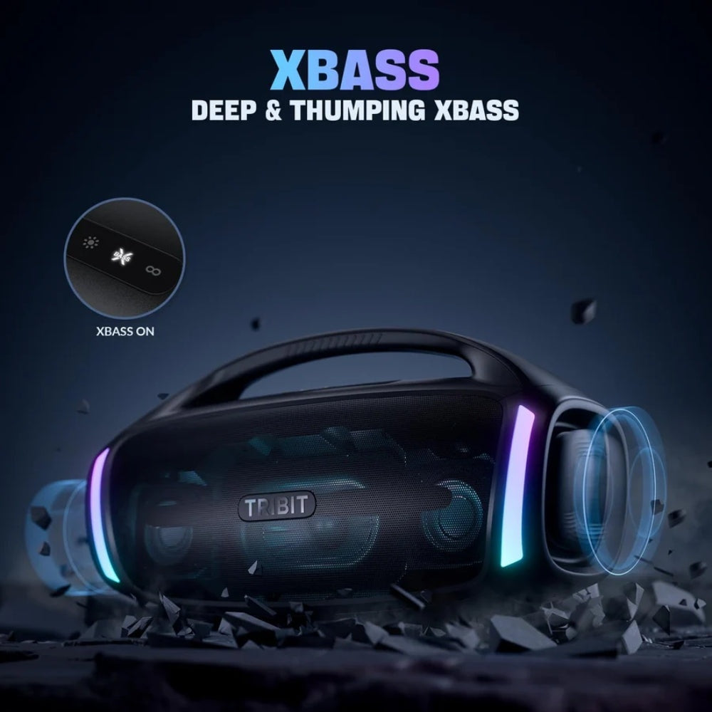 TRIBIT - BTS-56 Storm Box Blast 2 Portable Wireless Speaker - Black