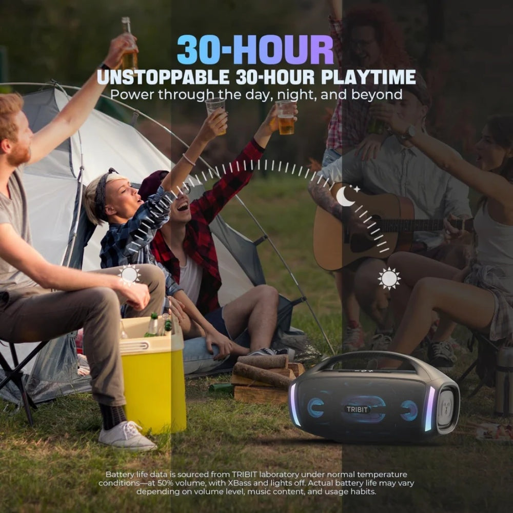 TRIBIT - BTS-56 Storm Box Blast 2 Portable Wireless Speaker - Black