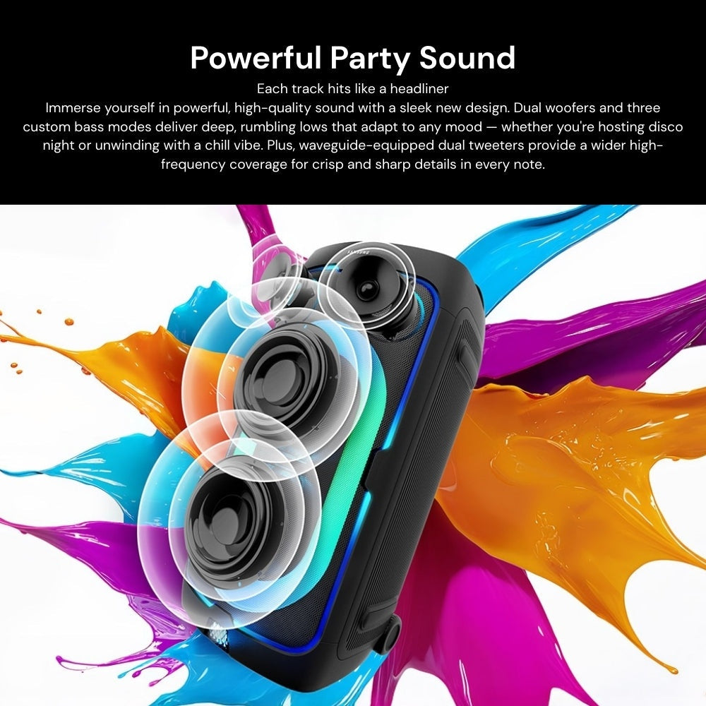 SAMSUNG - Sound Tower MX-ST50F Party Speaker ( 240W ) - Black