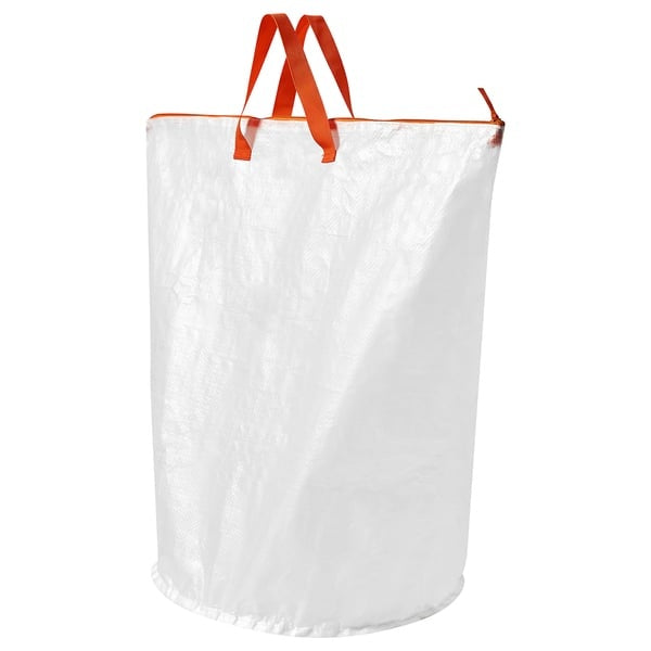 PÄRKLA Laundry bag, white, 70 l