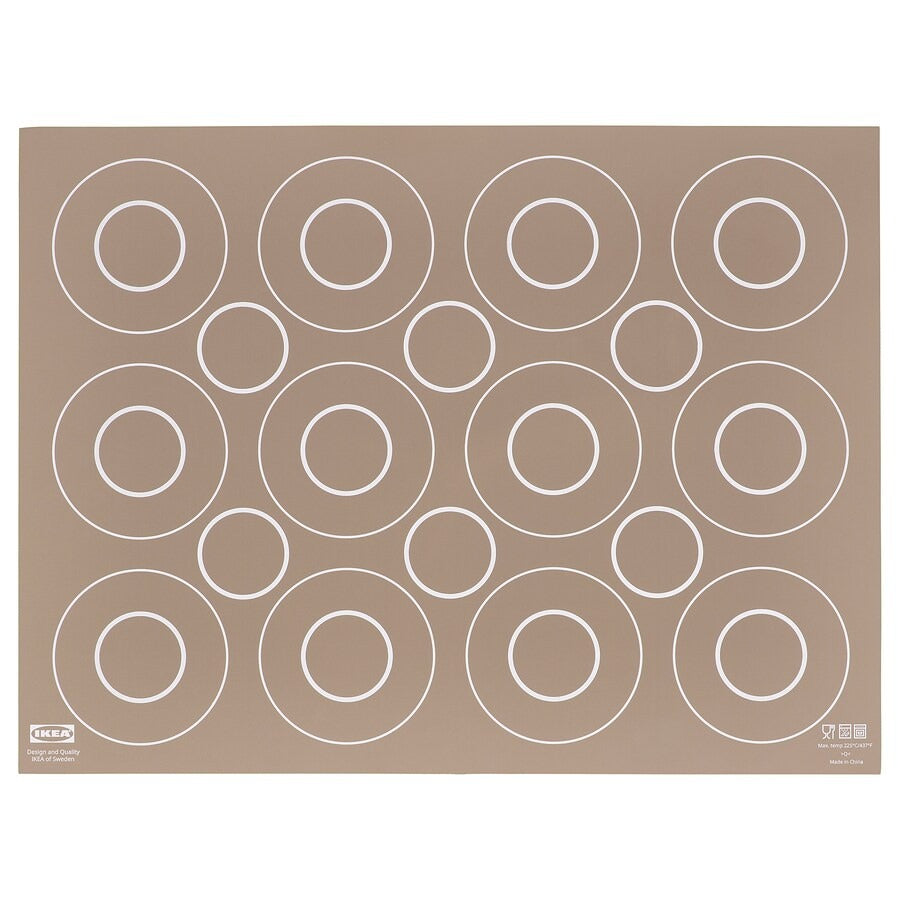 BAKTRADITION Baking mat, white/turquoise, 61x46 cm