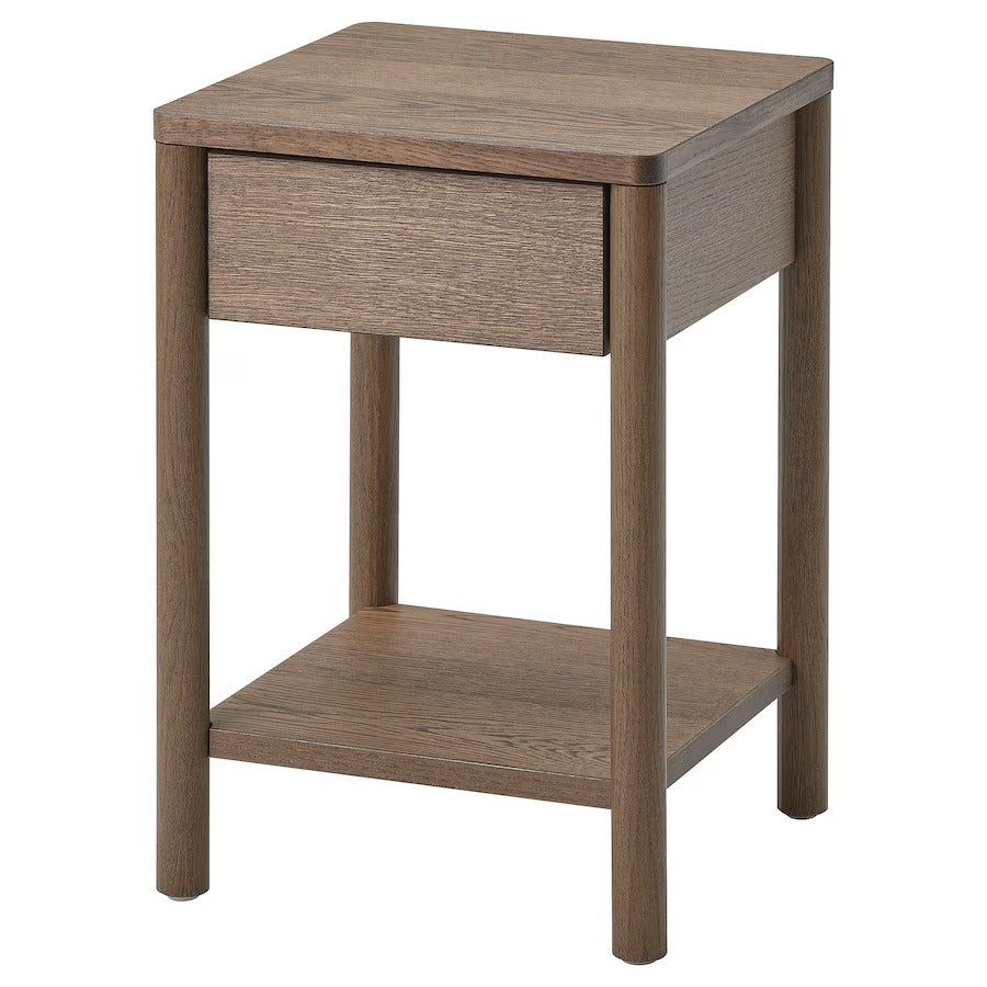 TONSTAD Bedside table, oak veneer, 40x40x59 cm