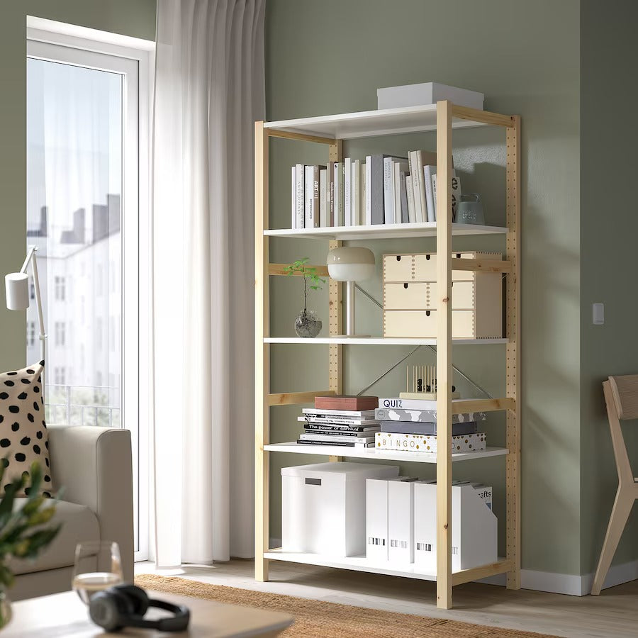 IVAR Shelving unit, pine, 89x50x179 cm