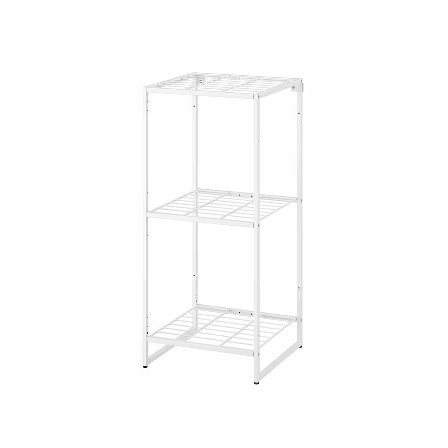 JOSTEIN Shelving unit, in/outdoor/metal white, 41x40x90 cm