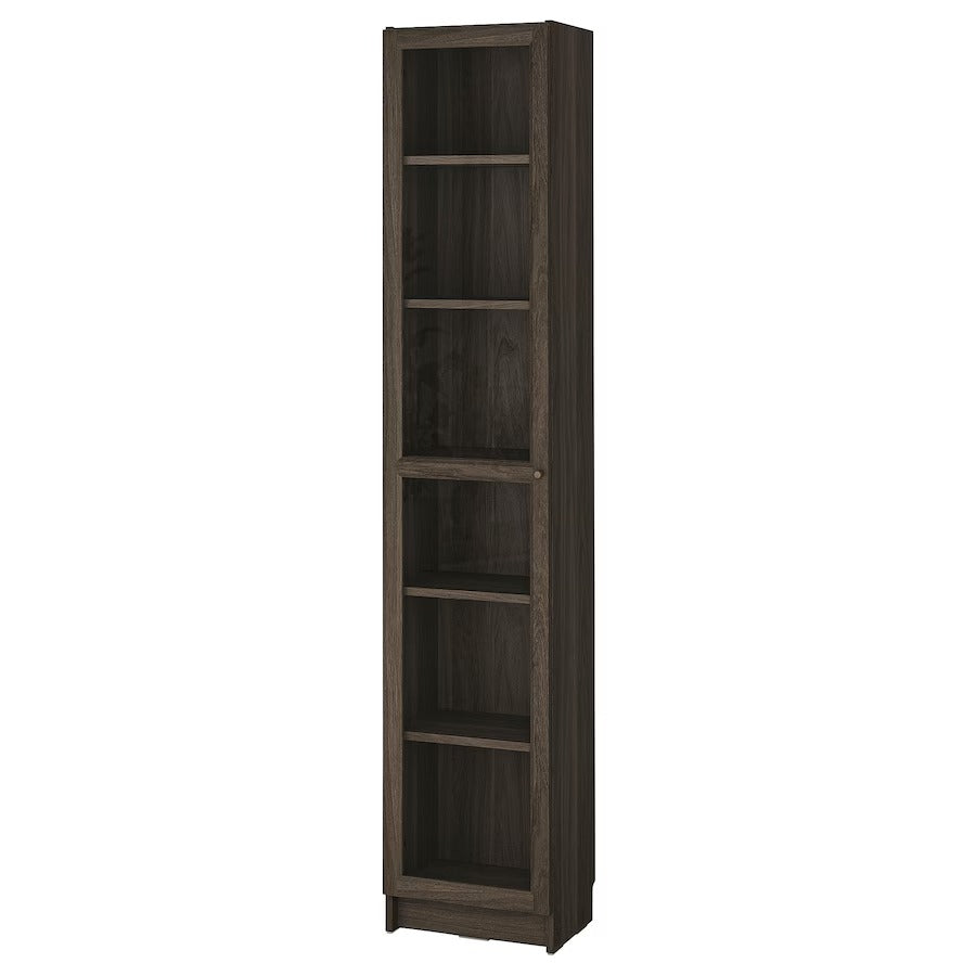 BILLY / OXBERG Bookcase with glass door, white/glass, 40x30x202 cm