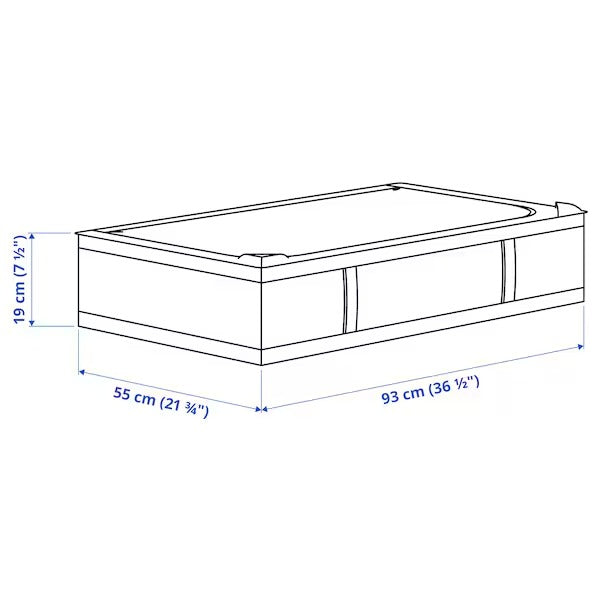 SKUBB Storage case, dark grey, 69x55x19 cm