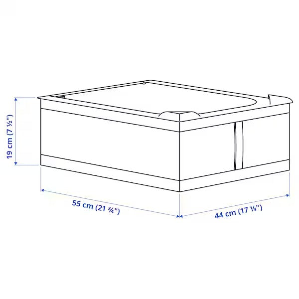 SKUBB Storage case, dark grey, 69x55x19 cm