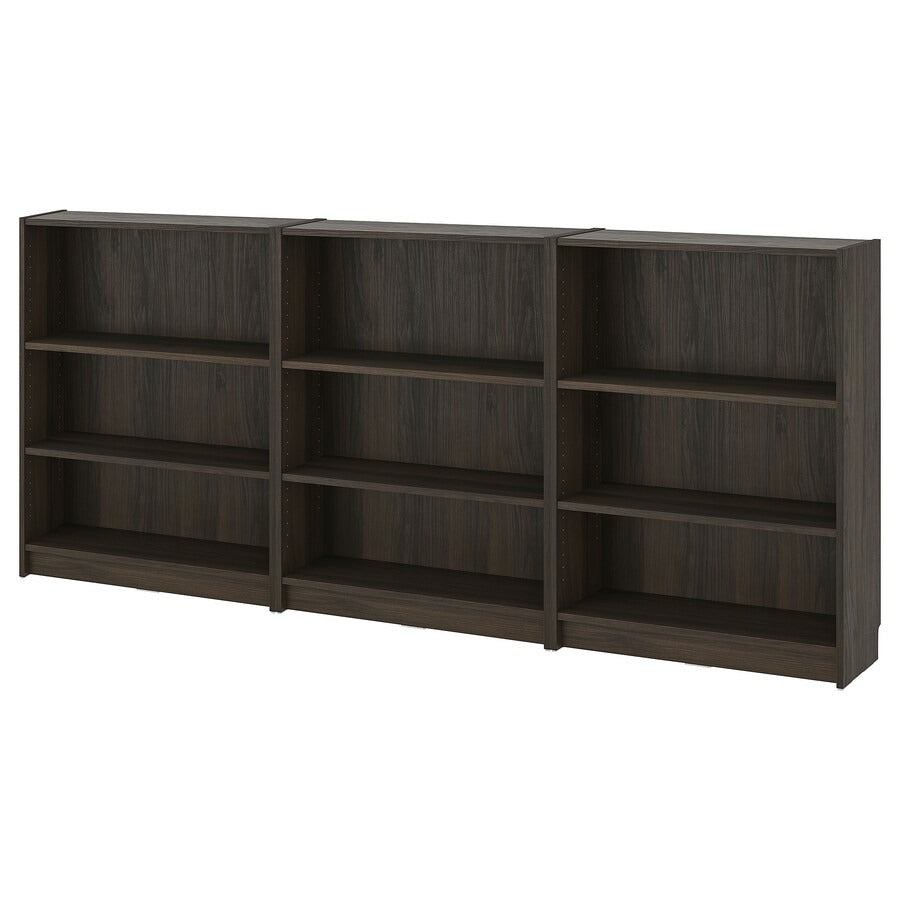 BILLY Bookcase combination, oak effect, 240x28x106 cm