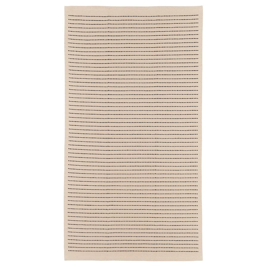 STARREKLINTE Rug, flatwoven, natural/light green, 80x150 cm