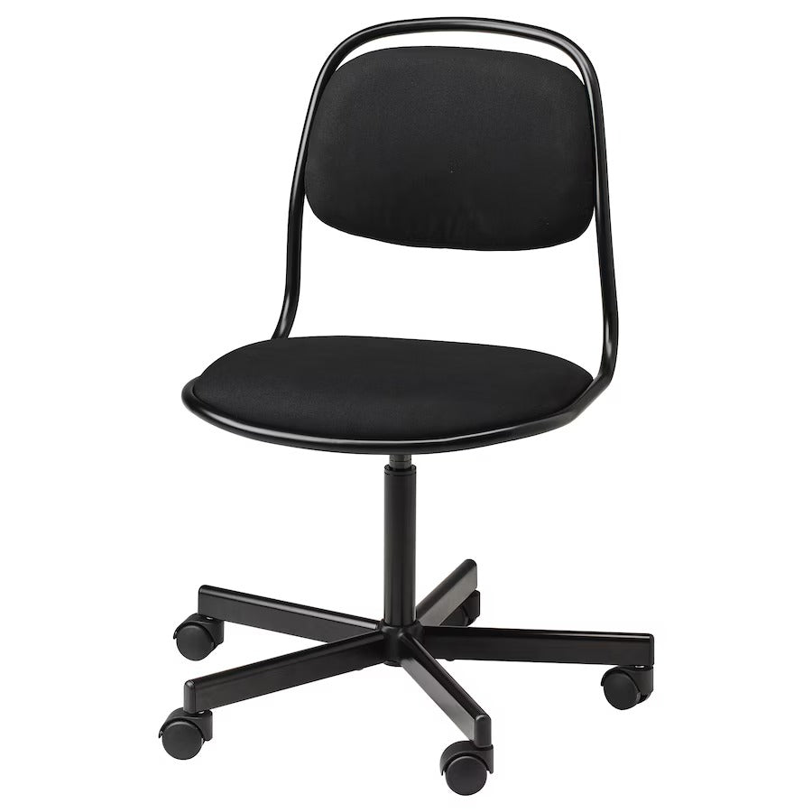 ÖRFJÄLL Swivel chair, white/Vissle light grey