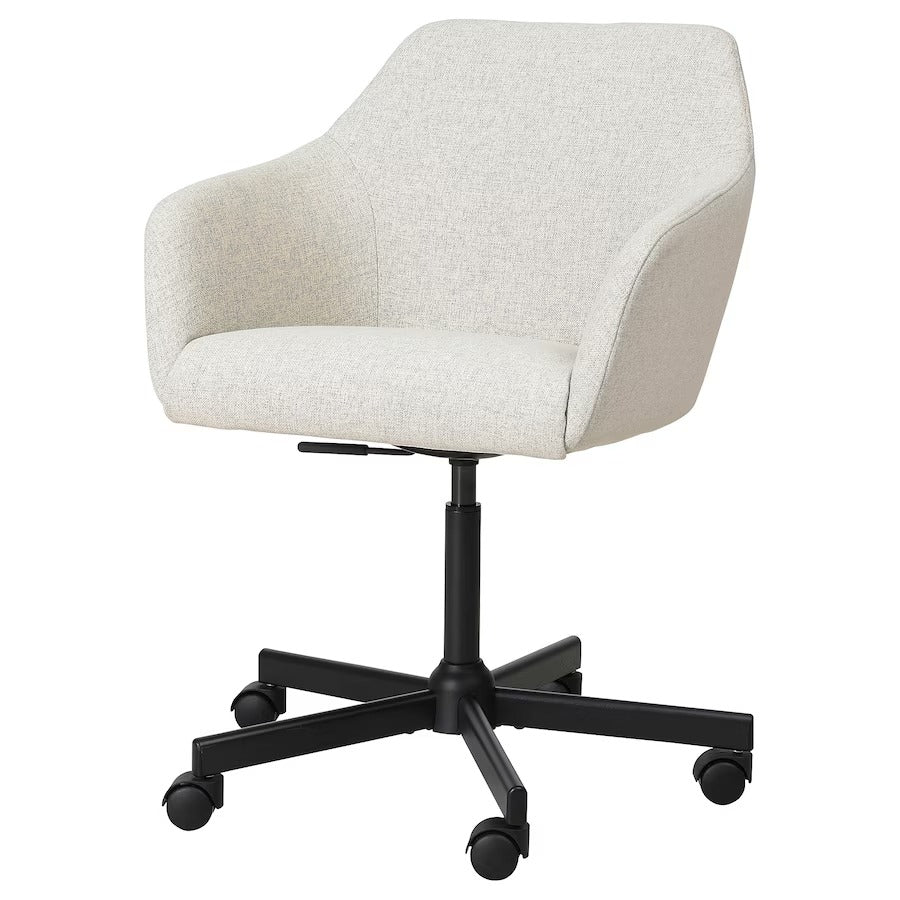 TOSSBERG / MALSKÄR Swivel chair, Gunnared beige/white