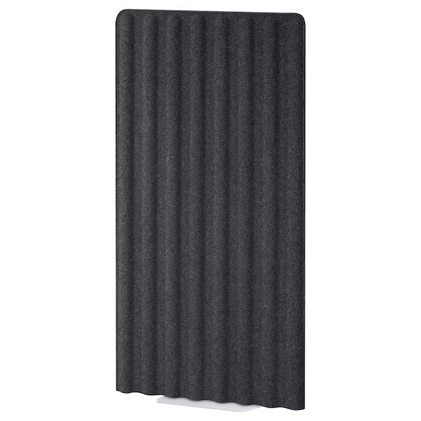 EILIF Screen, freestanding, grey/black, 80x150 cm