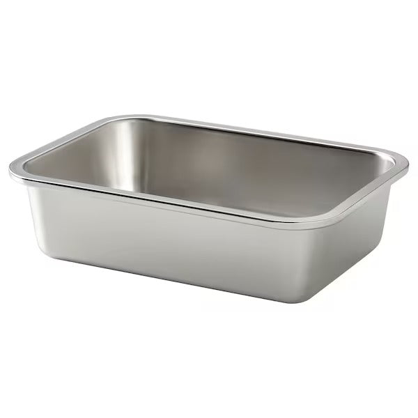 New IKEA 365+ Food container, square/stainless steel, 600 ml