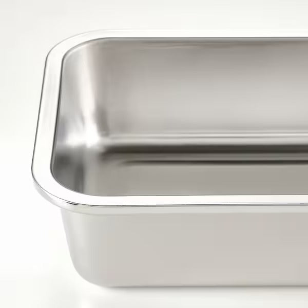 New IKEA 365+ Food container, square/stainless steel, 600 ml