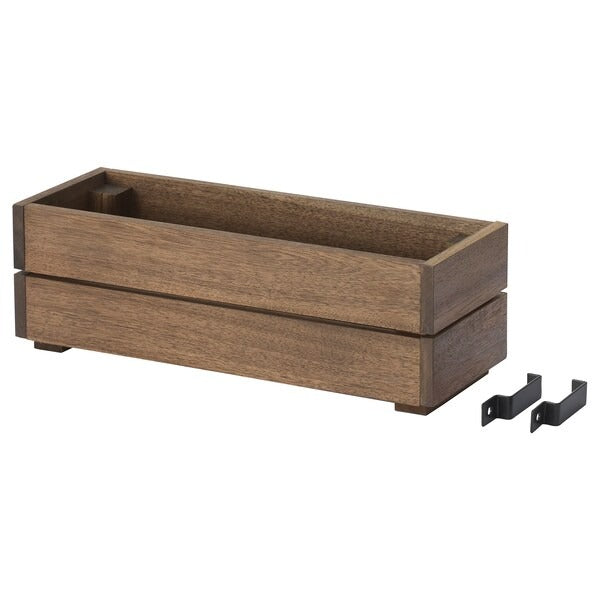 STJÄRNANIS Flower box, outdoor acacia, 75x27 cm