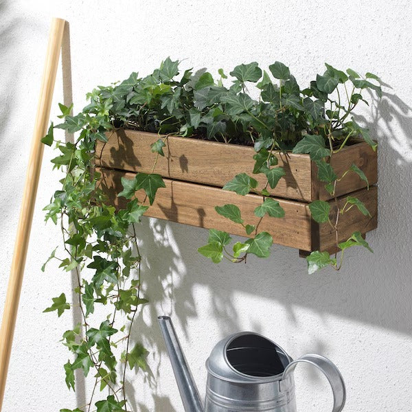 STJÄRNANIS Flower box, outdoor acacia, 75x27 cm