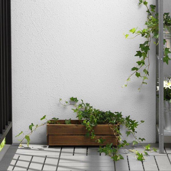 STJÄRNANIS Flower box, outdoor acacia, 75x27 cm