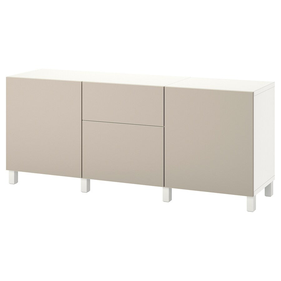 BESTÅ Storage combination with drawers, white/Lappviken/Stubbarp white, 180x42x74 cm