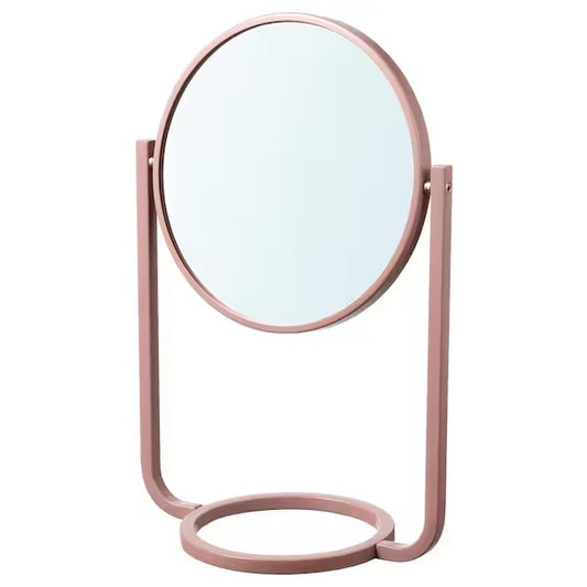 GRANVÅG Table mirror, pink, 23x33 cm