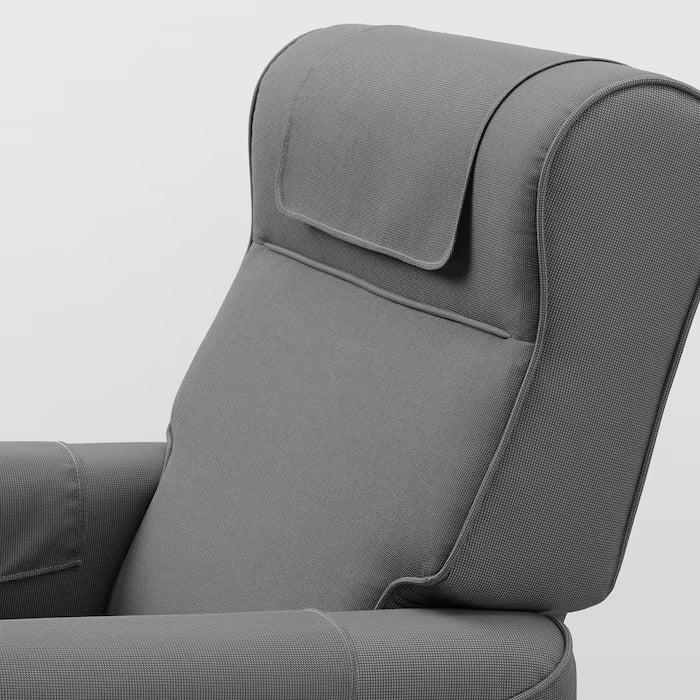 MUREN Recliner, Remmarn light grey