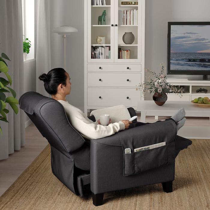 MUREN Recliner, Remmarn light grey