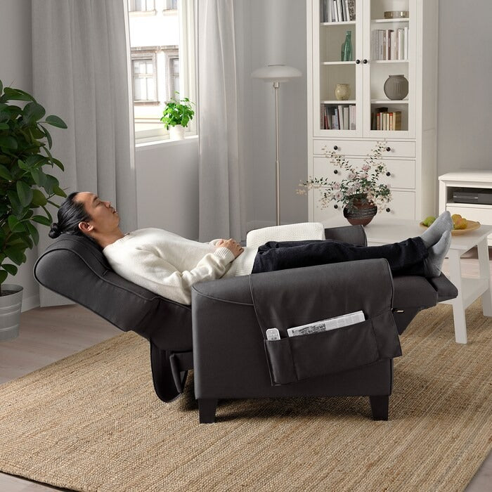 MUREN Recliner, Remmarn light grey