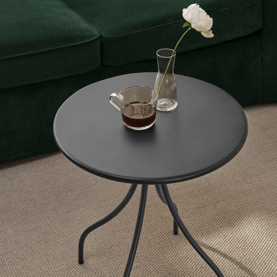 TÅNEBRO Side table, in/outdoor/light grey-beige, 46 cm