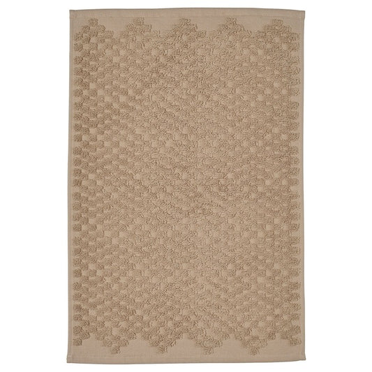 FJÄLLKATTFOT Bath mat, beige, 40x60 cm