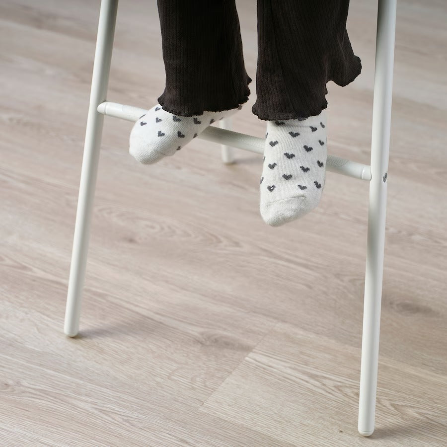 VILDGÅS Junior chair, white/green