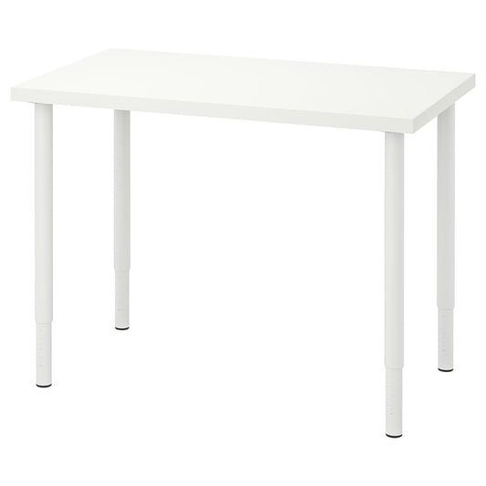 LINNMON / OLOV Desk, white,
