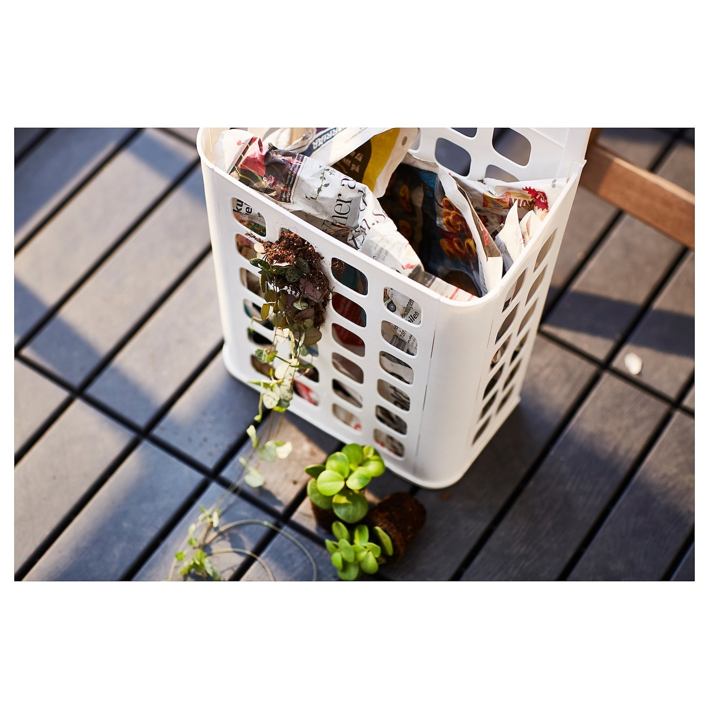 VARIERA waste bin, white, 10 l