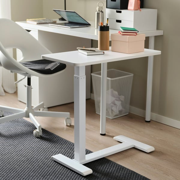 BOLLSIDAN Laptop stand, white, 68x36 cm