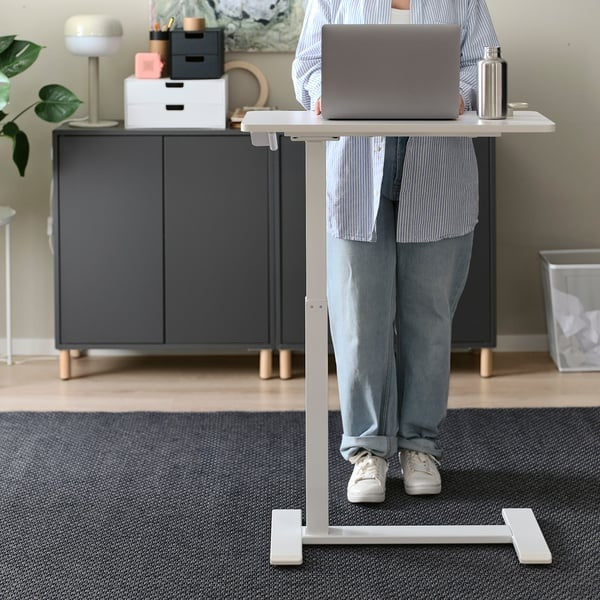 BOLLSIDAN Laptop stand, white, 68x36 cm